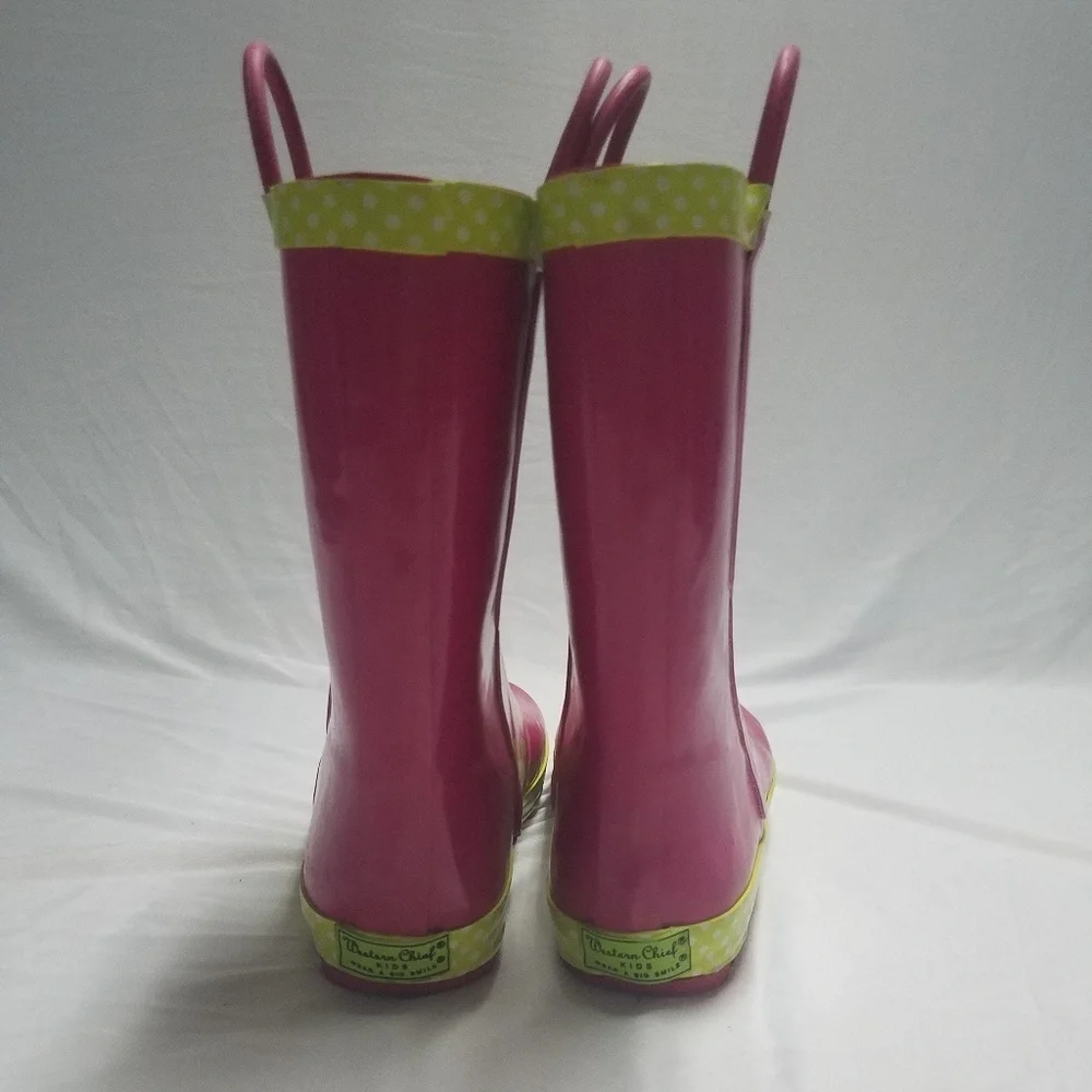 Kids Western Chief Butterfly Star-Pink Rain Boot